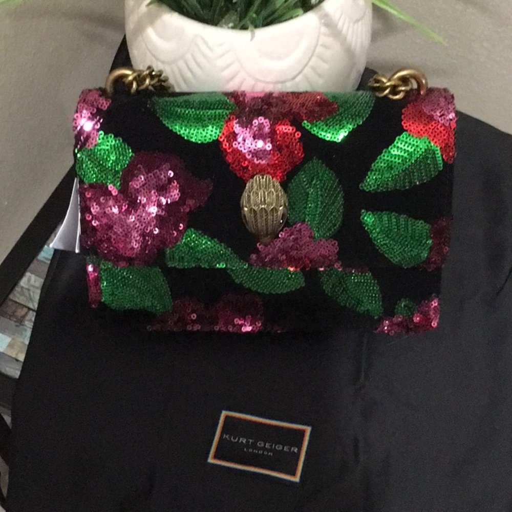 - Kurt Geiger London Kurt Geiger London
Shoreditch Floral Sequin Small Cro…